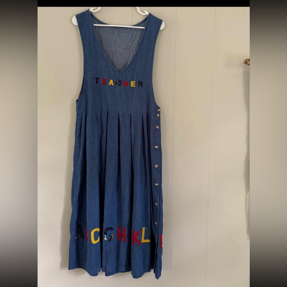 Blue Alphabet dress